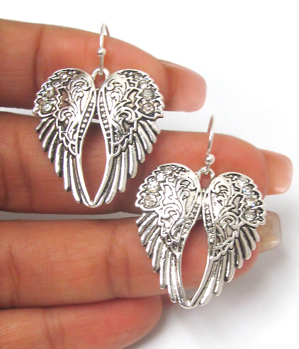 Angel wing earring