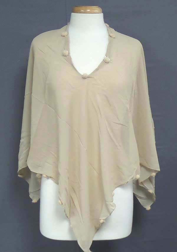 Baby chestnut summer poncho