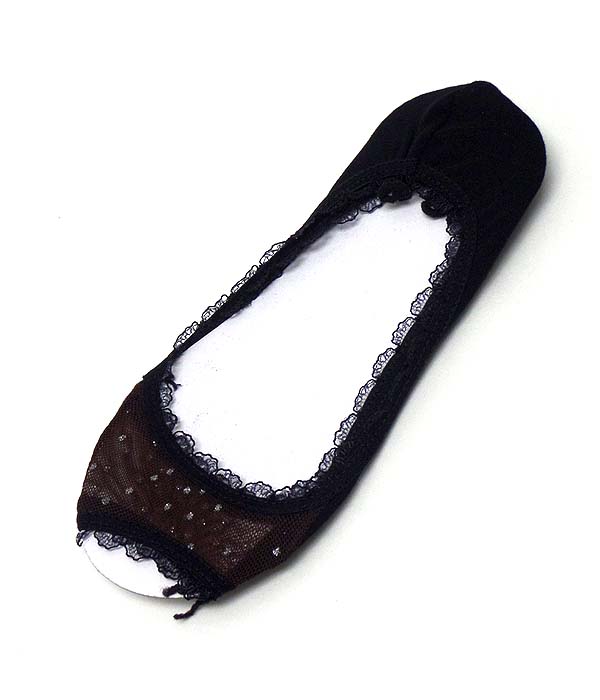 Open toe in door no show socks