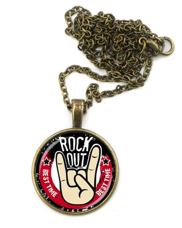 CABOCHON NECKLACE -  ROCK OUT