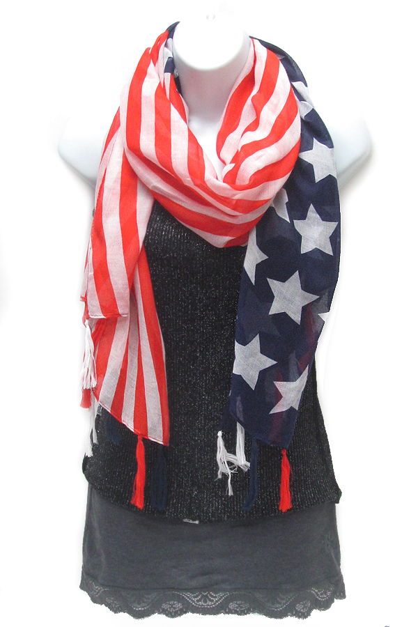 American flag scarf
