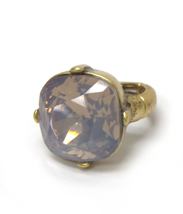 Catherine popesco inspired large opal crystals stretch ring