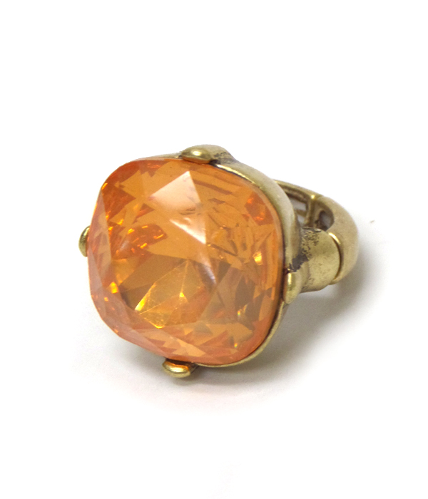 Catherine popesco inspired large opal crystals stretch ring