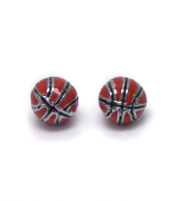Basketball stud earring