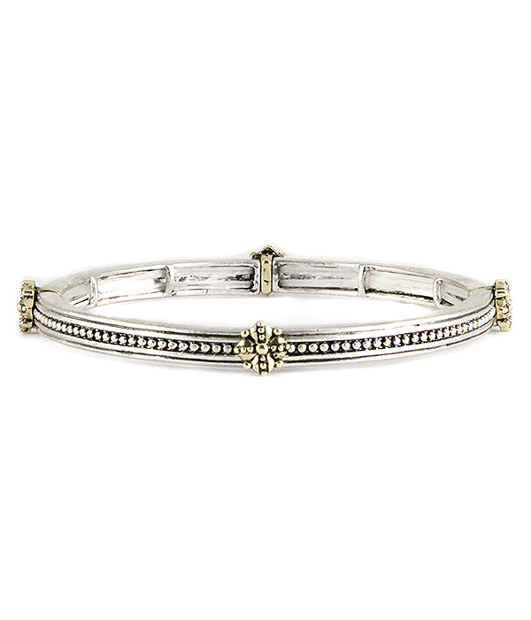 DESIGNER TEXTURED STACKABLE STRETCH BRACELET