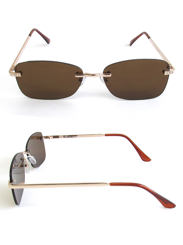 Uv 400 protection rimless sunglasses