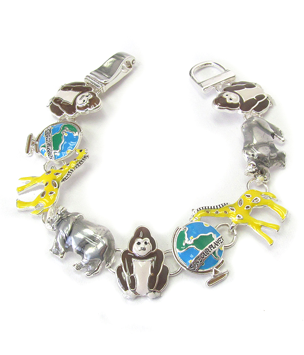 SAVE PLANET THEME MAGNETIC BRACELET