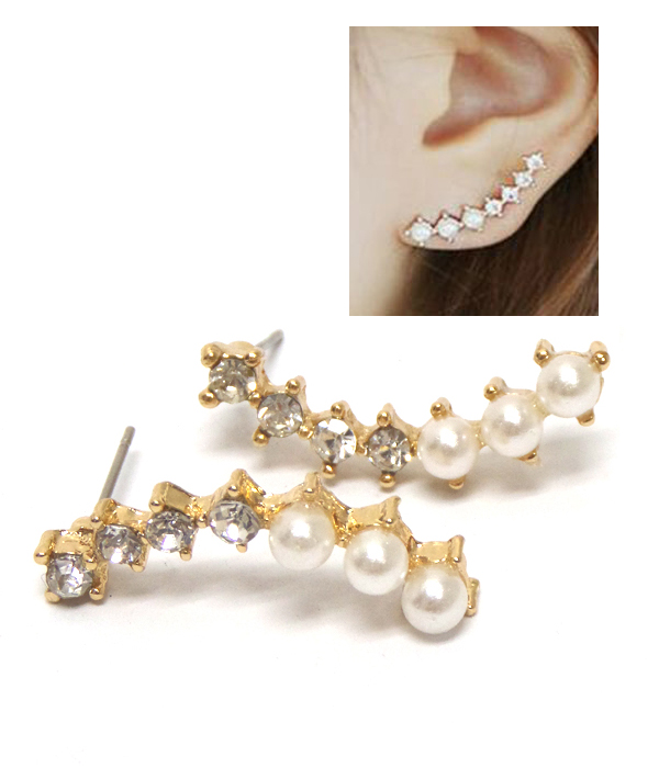 Crystal and perl ear crawler