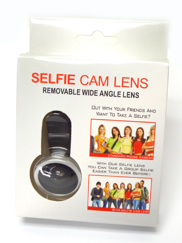 Wide angle selfie cam clip lens - compatible with all cellphone