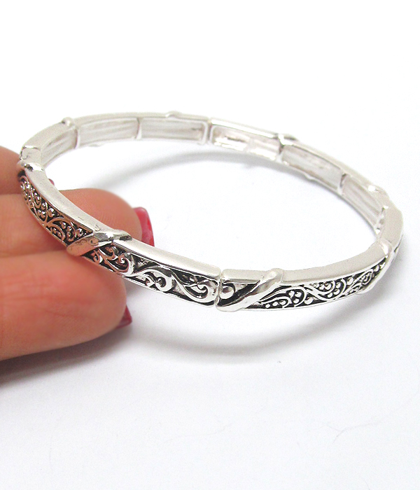 Tailored design stackable stretch bracelet