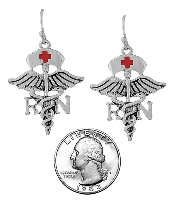 NURSE THEME EARRING - RN