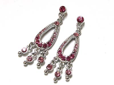 Crystal small chandelier earring