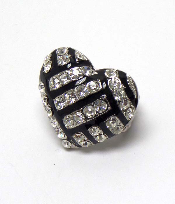 Volleyball heart stretch ring