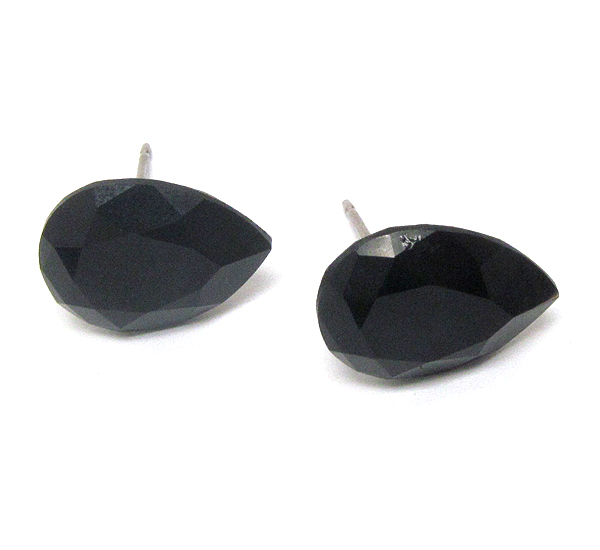 Swarovski crystal teardrop post earring - made in usa