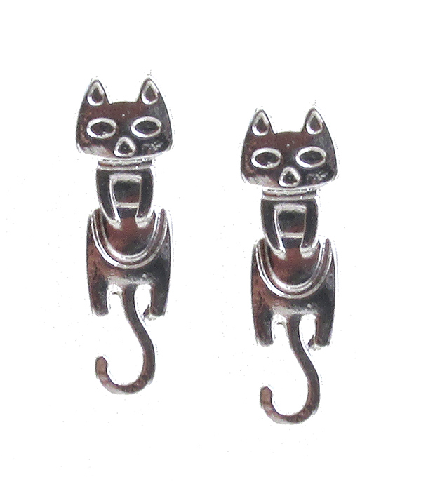 PET LOVERS THEME CAT PUPPET EARRING