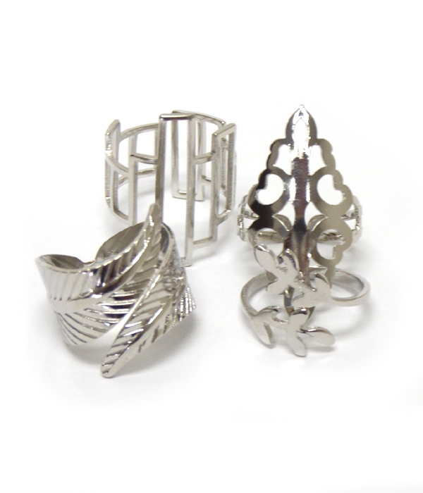 4 piece multi ring combo set