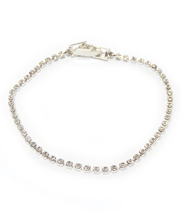 1 row rhinestone link bracelet