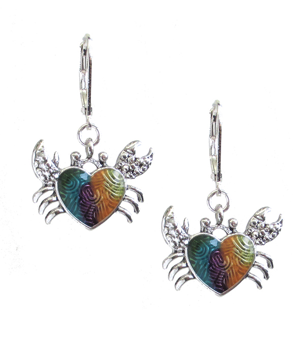 SEALIFE THEME EARRING - CRAB