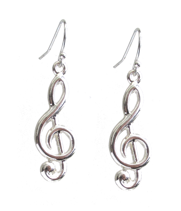 MUSIC NOTE EARRING - TREBLE CLEF