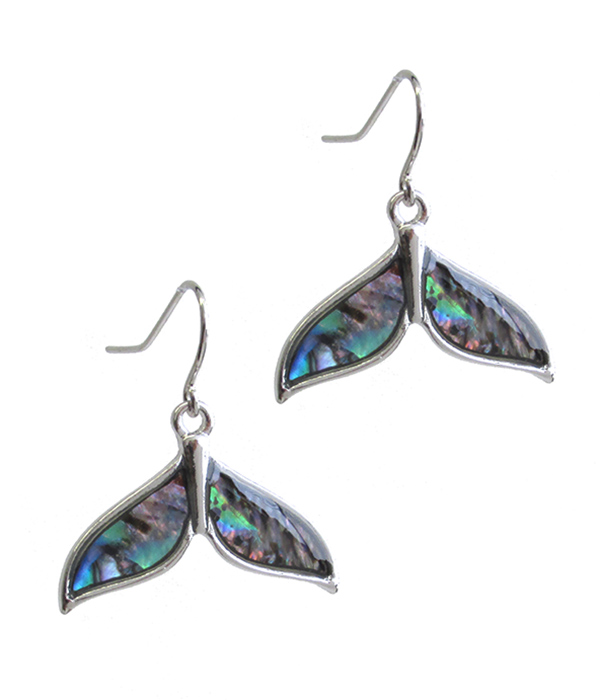 ABALONE MERMAID TAIL EARRING