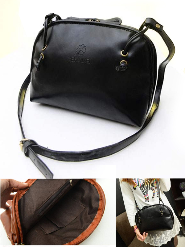 Pu leather single strap hobo shoulder bag
