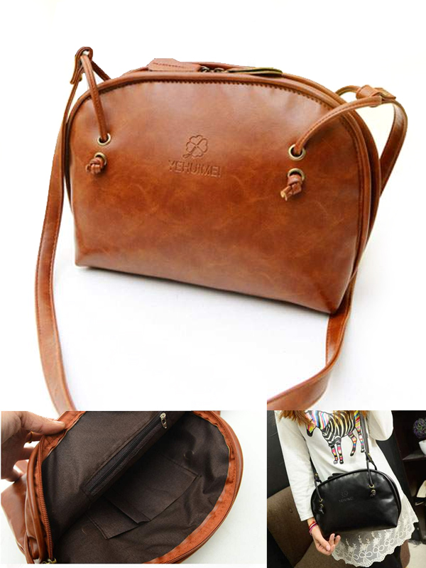 Pu leather single strap hobo shoulder bag