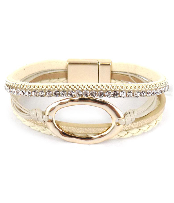 Multi layer ring magnetic bracelet