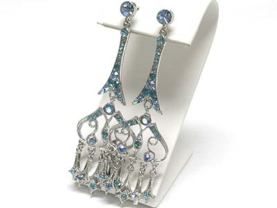 Austrian crystal chandelier drop earring