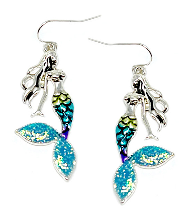 Sealife theme mermaid earring