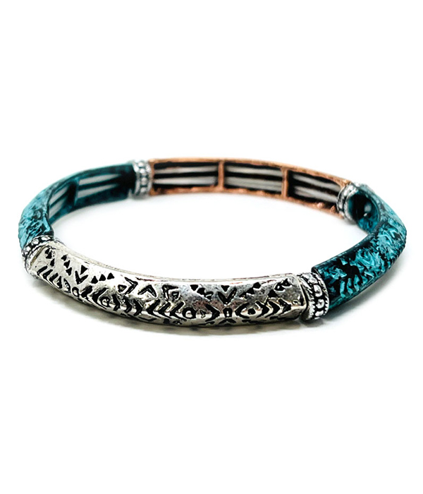 WESTERN THEME STACKABLE STRETCH BRACELET