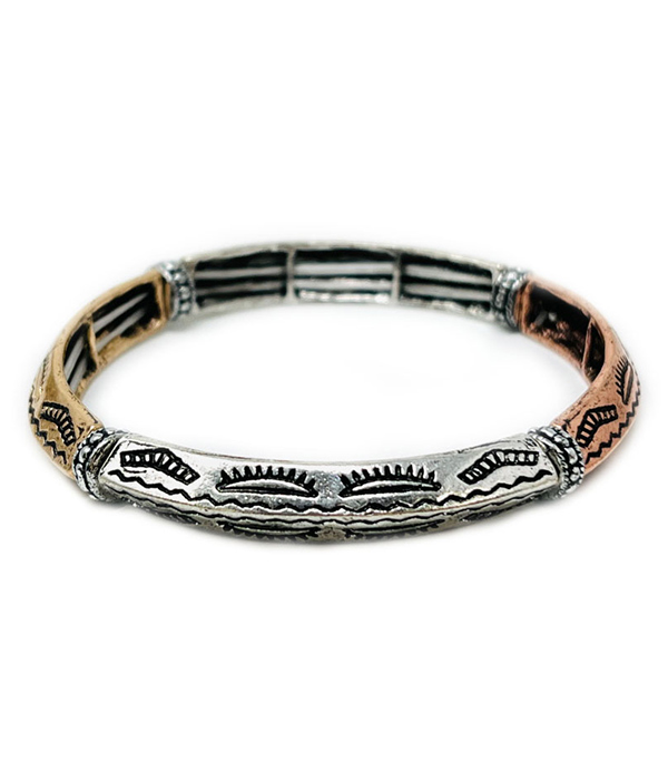 WESTERN THEME STACKABLE STRETCH BRACELET