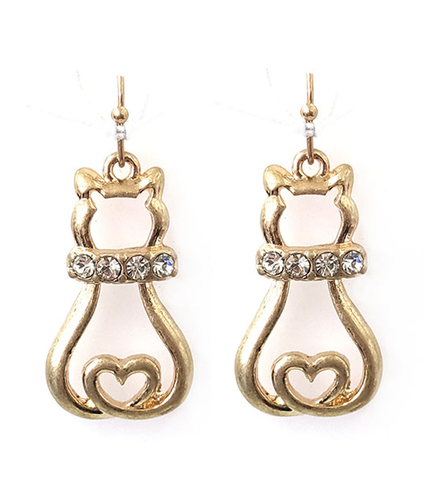 PET LOVERS THEME CAT EARRING