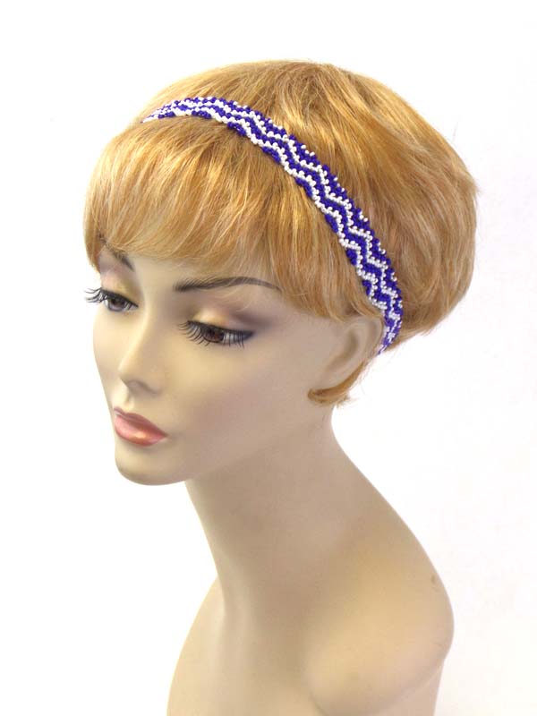 Multi seed bead bohemian stretch headband