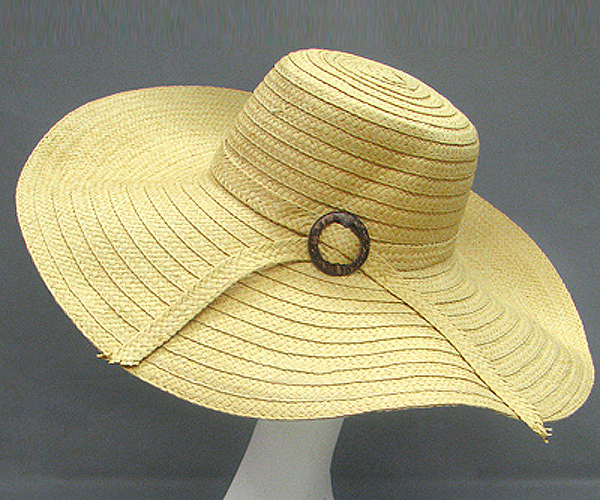 100% paper straw basic straw hat with buckle