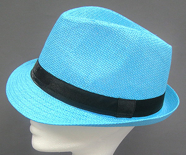 100% colorded paper straw basic fedora