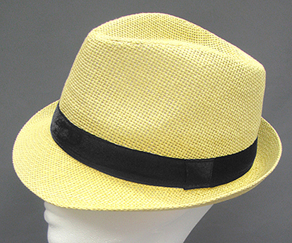 100% colorded paper straw basic fedora