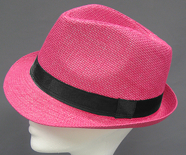 100% colorded paper straw basic fedora