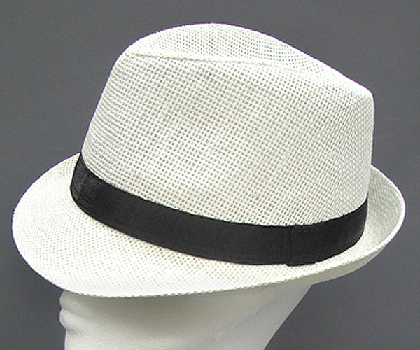 100% colorded paper straw basic fedora