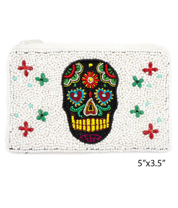 SUGAR SKULL THEME HANDMADE WALLET