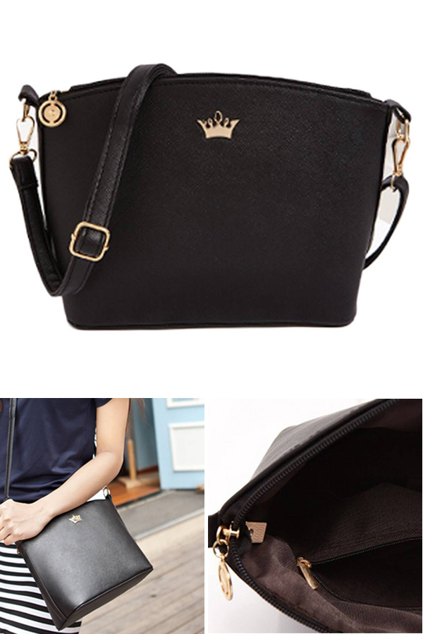 Pu leather shoulder crossbody messenger bag