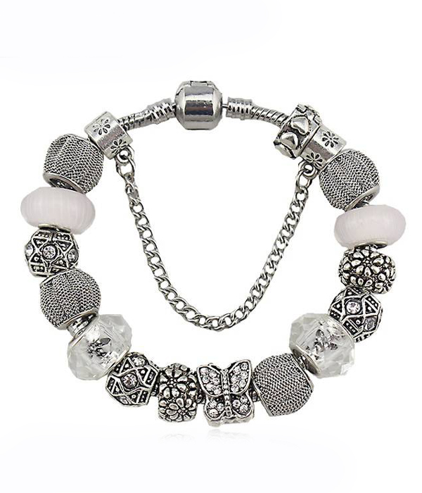 Pandora style interchangeable european charm bracelet - butterfly theme?