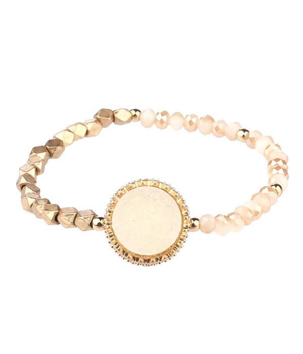 DRUZY DISK STRETCH BRACELET