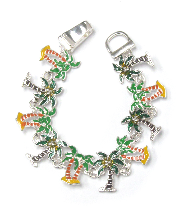 Palm tree magnetic bracelet
