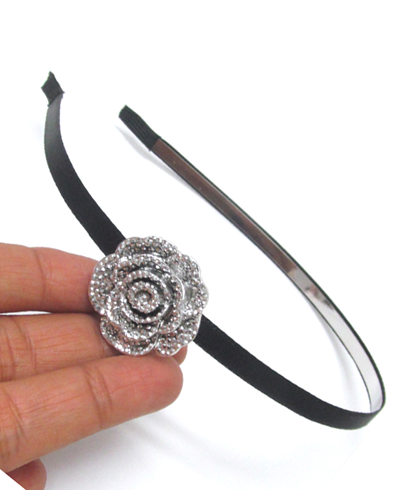 Rose flower headband