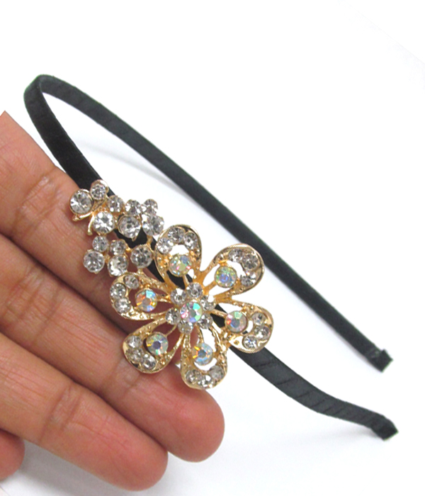 Crystal flowers headband