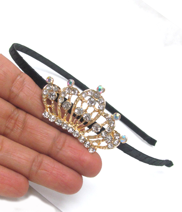 Crystal crown headband