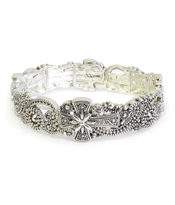 DESIGNER TEXTURED STRETCH BRACELET 