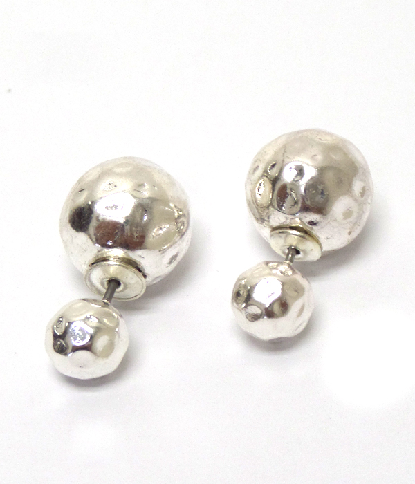 Tailored design double sided earrings