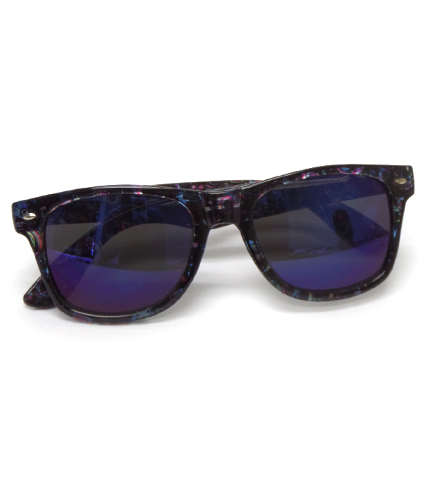 Mirror acrylic frame sunglasses-uv protection