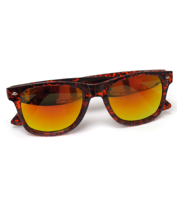 Mirror acrylic frame sunglasses-uv protection